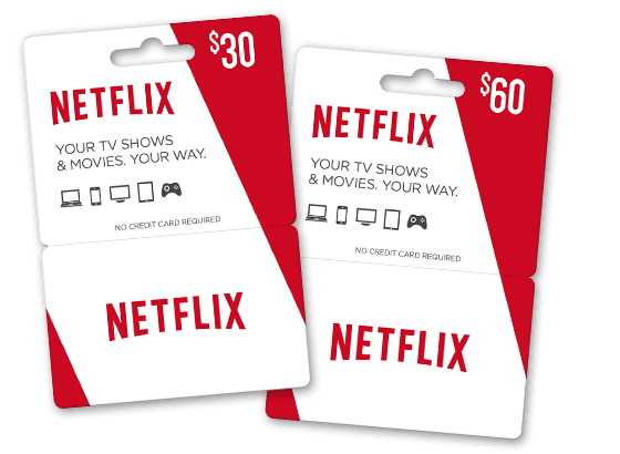 buy Netflix gift cards