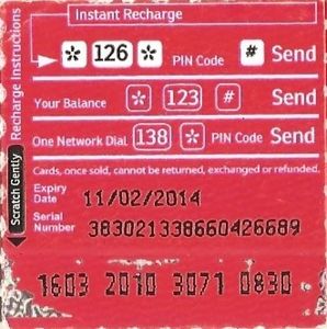 USSD code for Airtel card recharge
