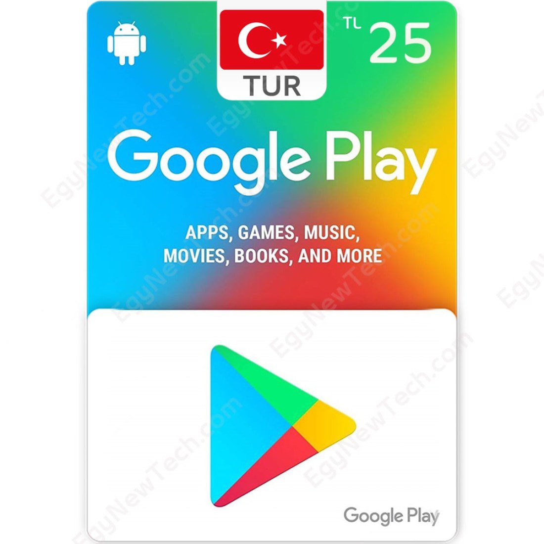 Google Play gift card in Turkey 