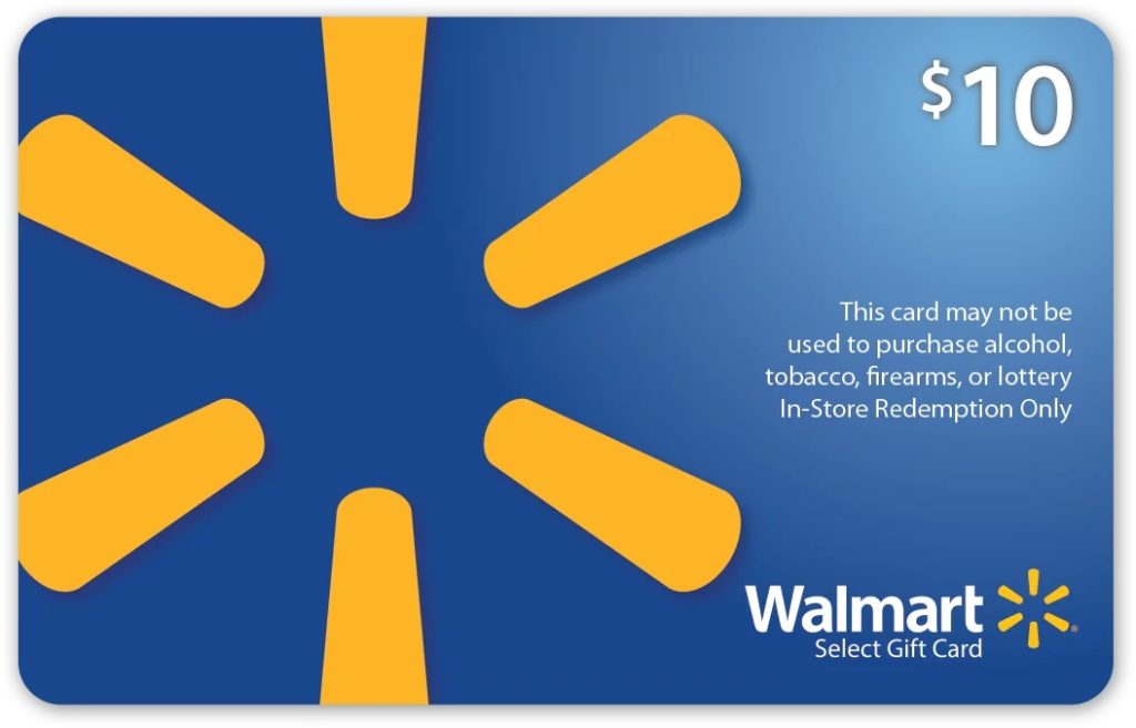 Walmart gift voucher