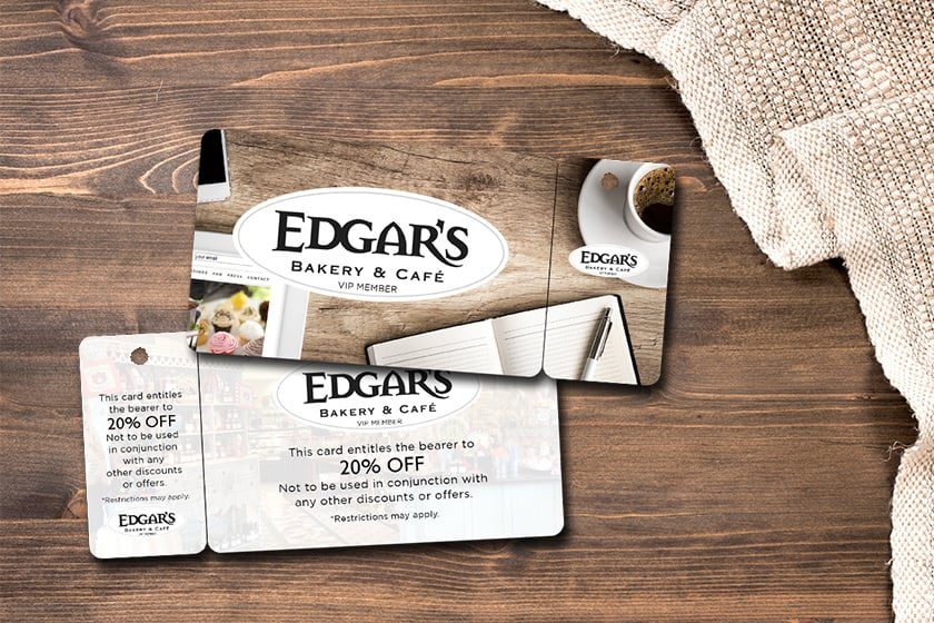 VIP Card Combo Card Key Tag KT5801 Edgars Bakery Cafe